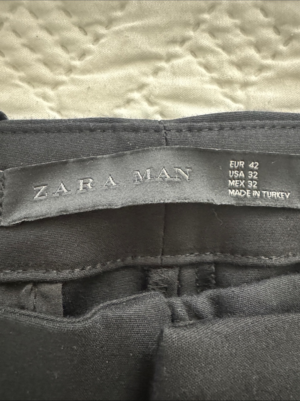Men's Black Dress Pants - Classic Slim Fit- Zara Man - Picture 3 of 6